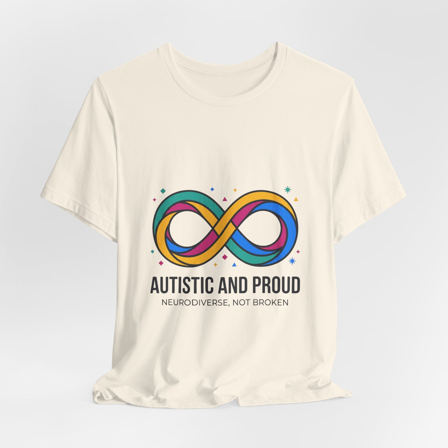 Autistic and Proud Tee | Neurodiversity Pride, Affirming Identity