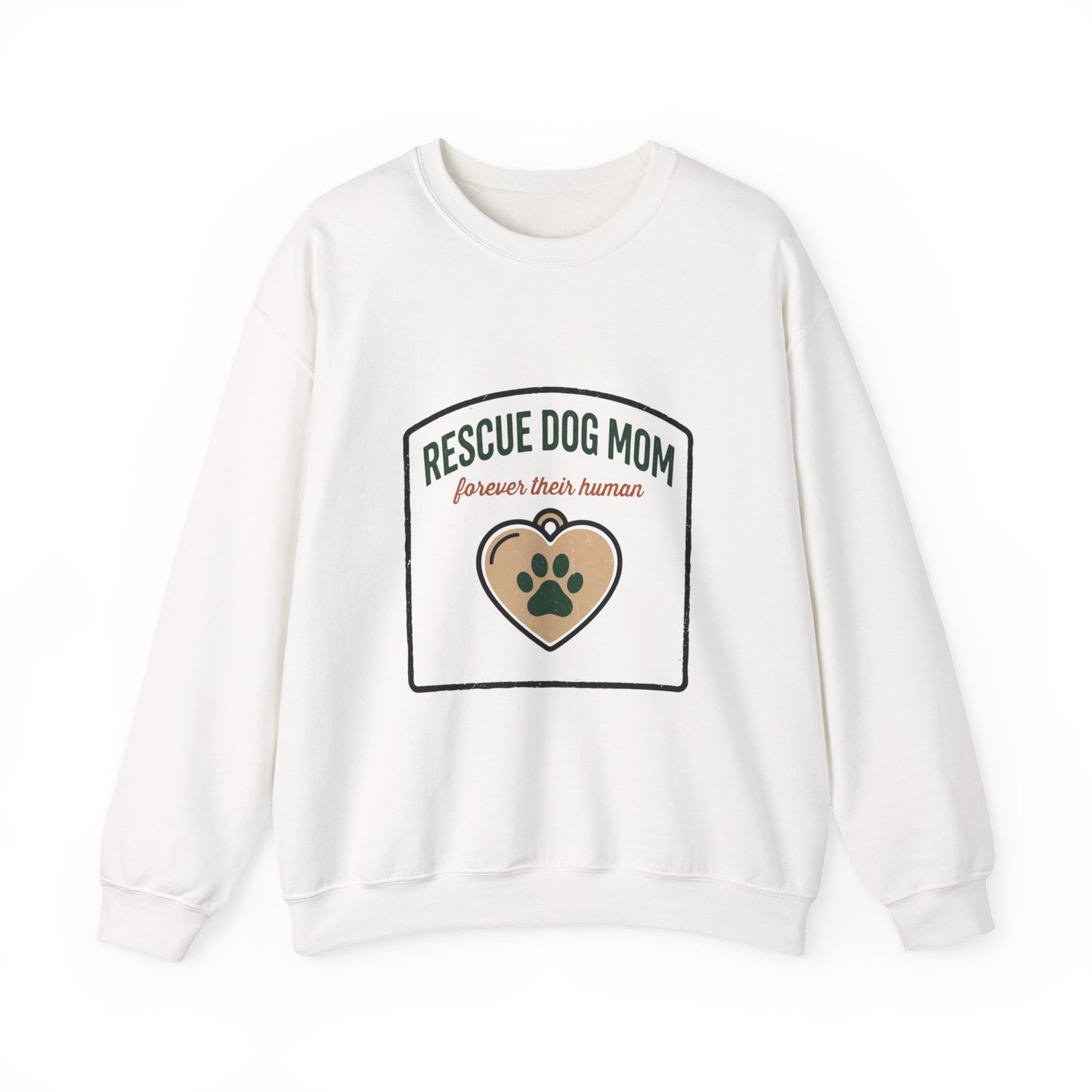 Rescue Dog Mom Crewneck Sweatshirt | rescue pride, fur baby
