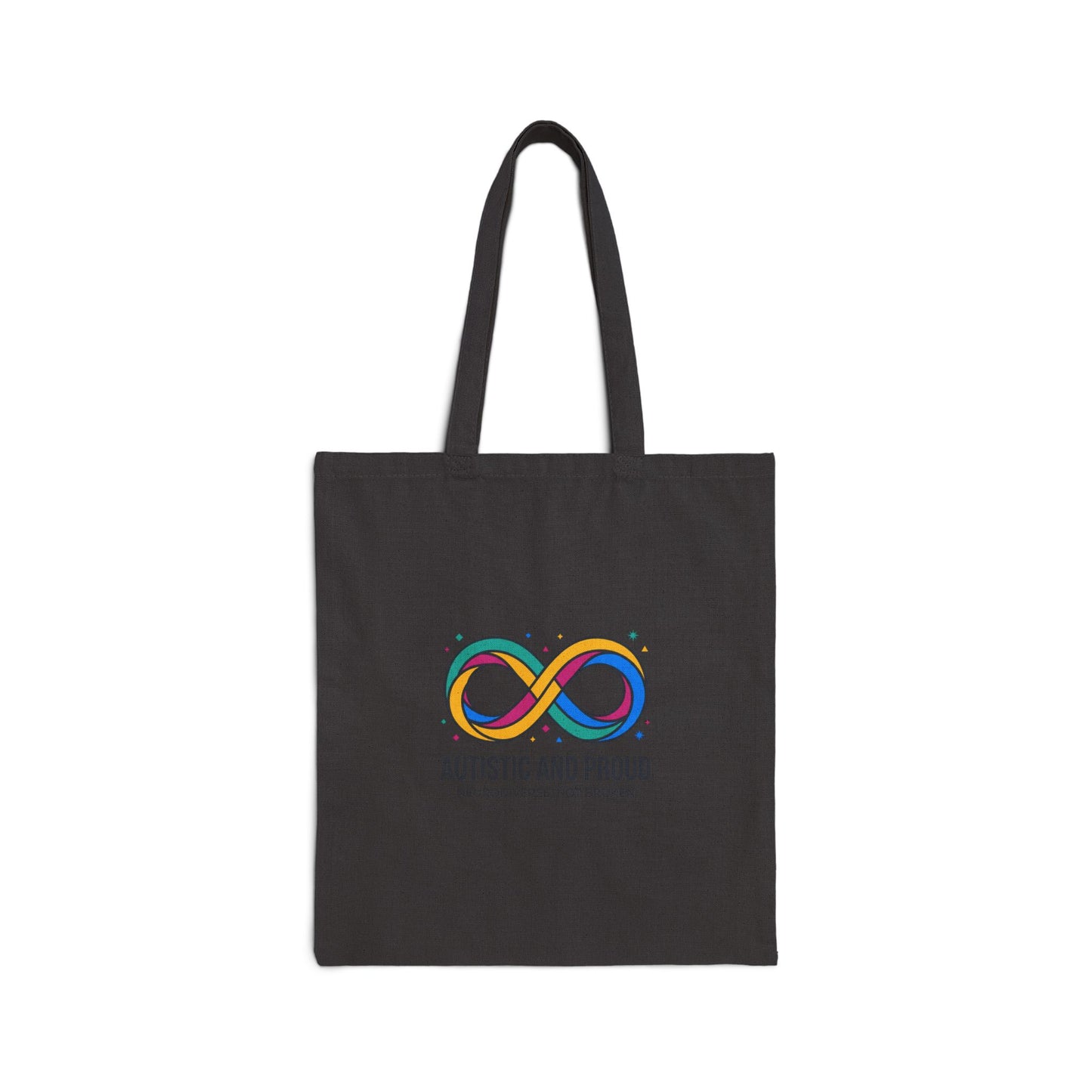 Autistic and Proud Tote, Neurodiversity Pride Infinity Symbol, Affirming Sensory-Friendly Accessory