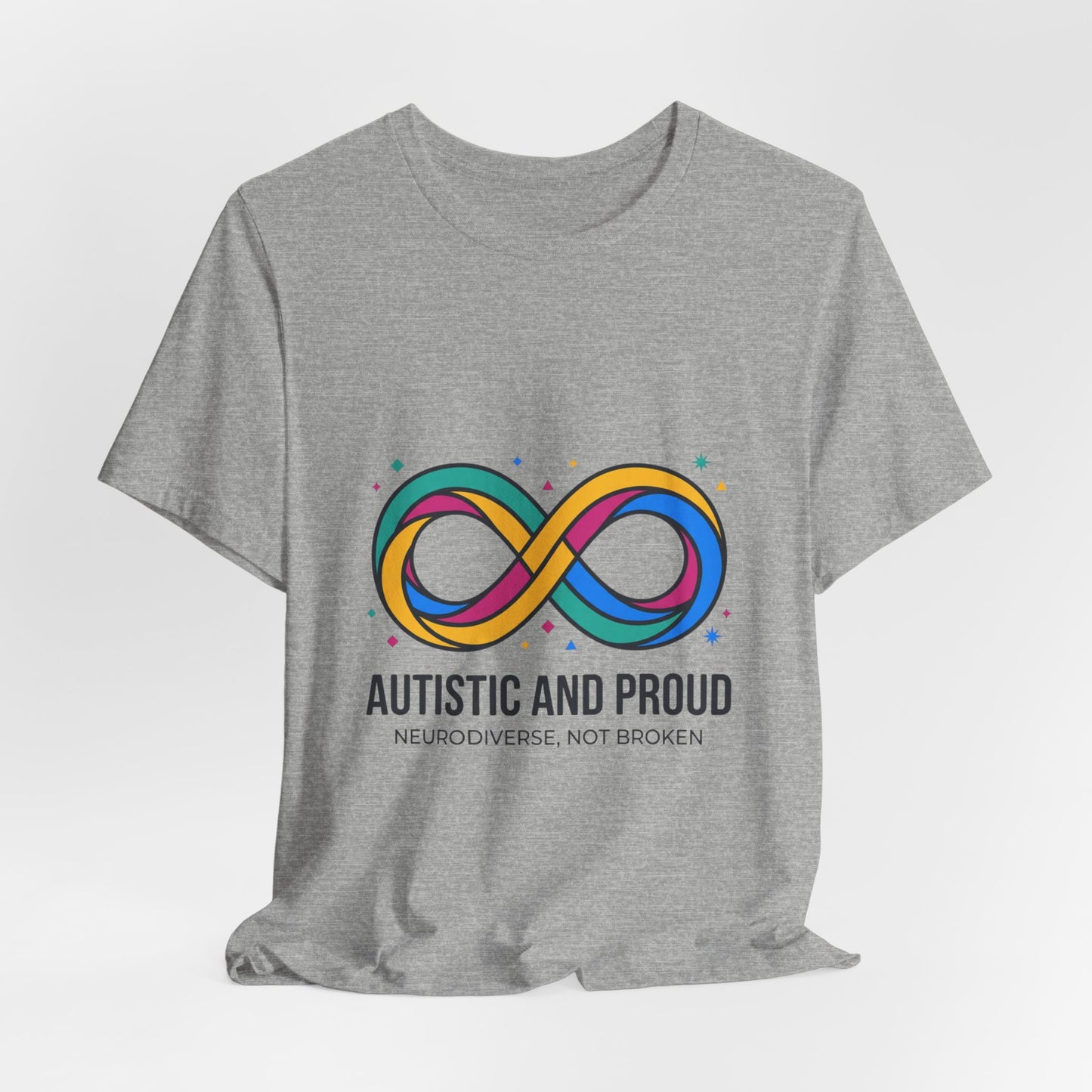 Autistic and Proud Tee | Neurodiversity Pride, Affirming Identity