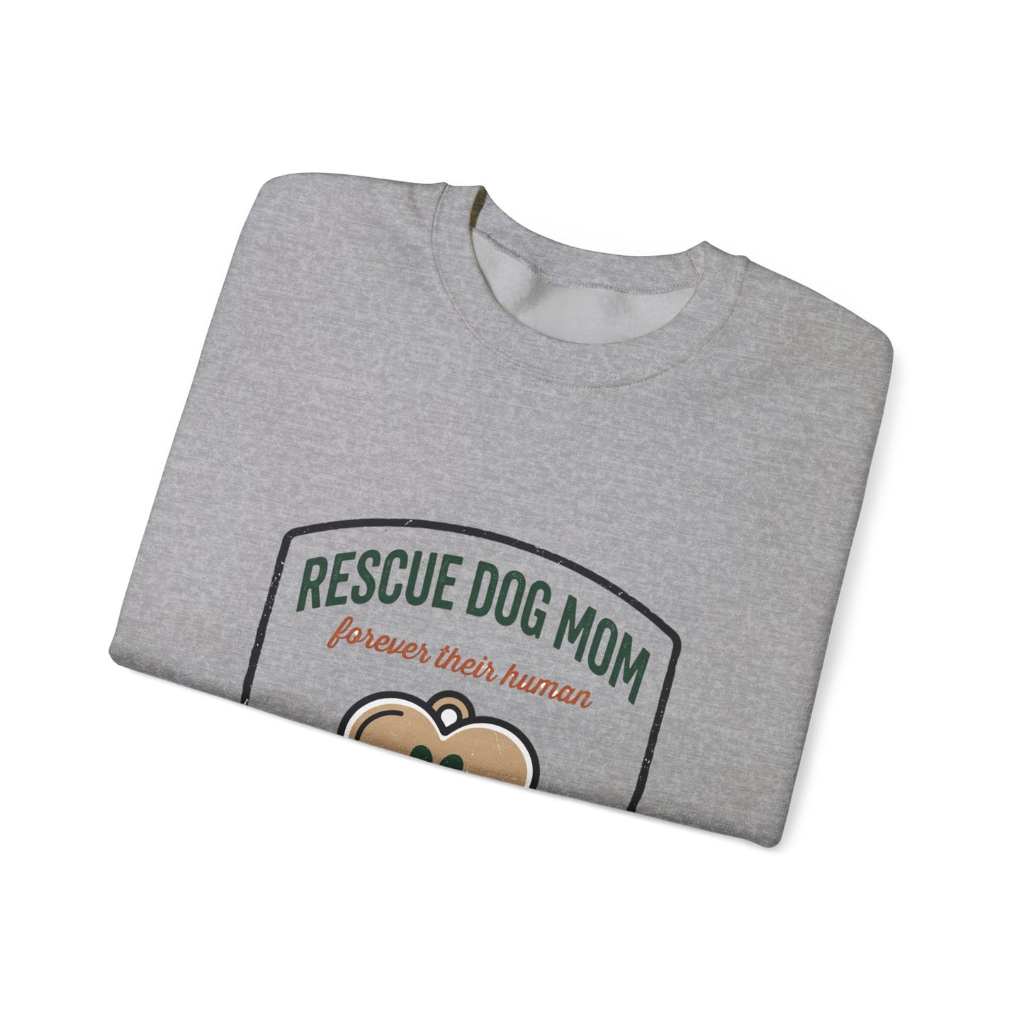 Rescue Dog Mom Crewneck Sweatshirt | rescue pride, fur baby