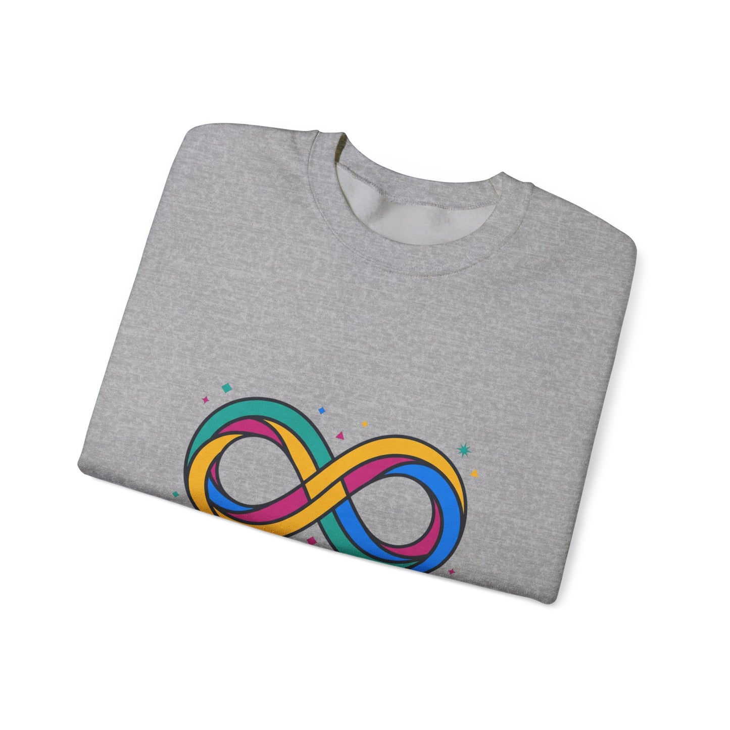 Autistic and Proud Infinity Logo Sweatshirt | Neurodiversity, Identity-First