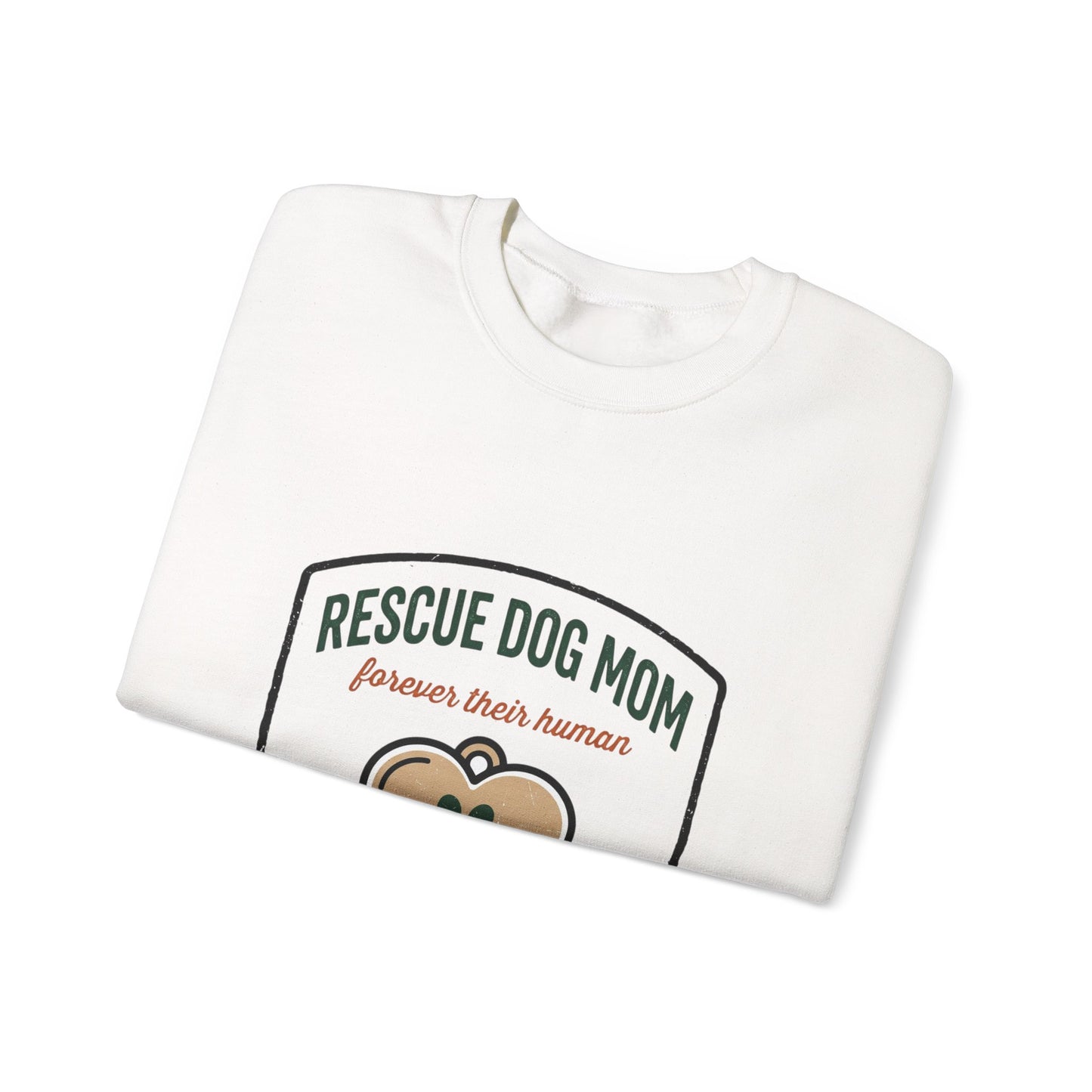 Rescue Dog Mom Crewneck Sweatshirt | rescue pride, fur baby