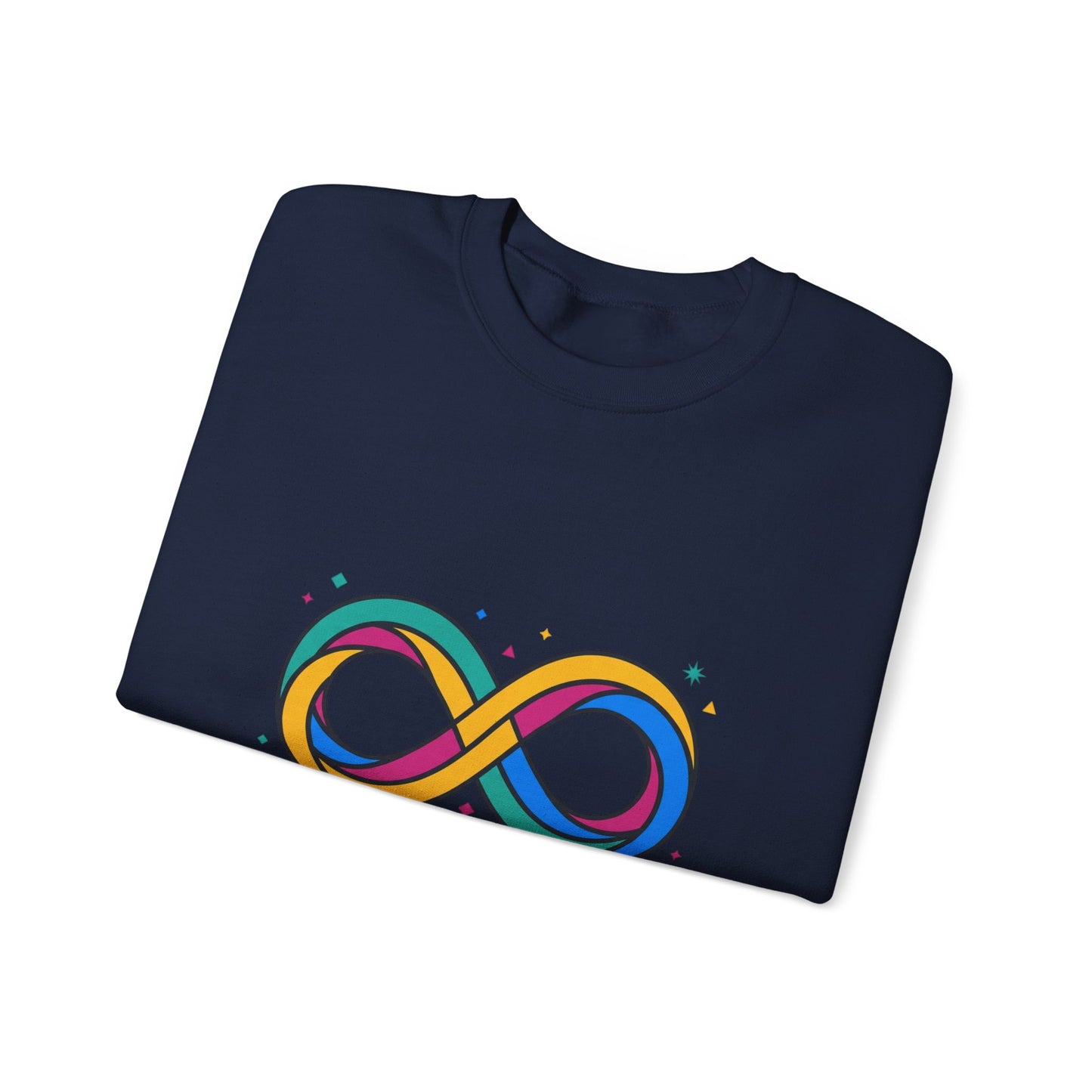 Autistic and Proud Infinity Logo Sweatshirt | Neurodiversity, Identity-First