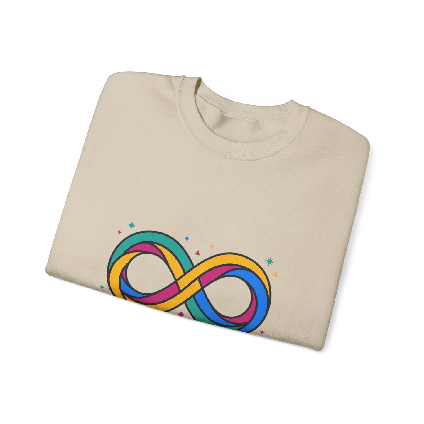 Autistic and Proud Infinity Logo Sweatshirt | Neurodiversity, Identity-First
