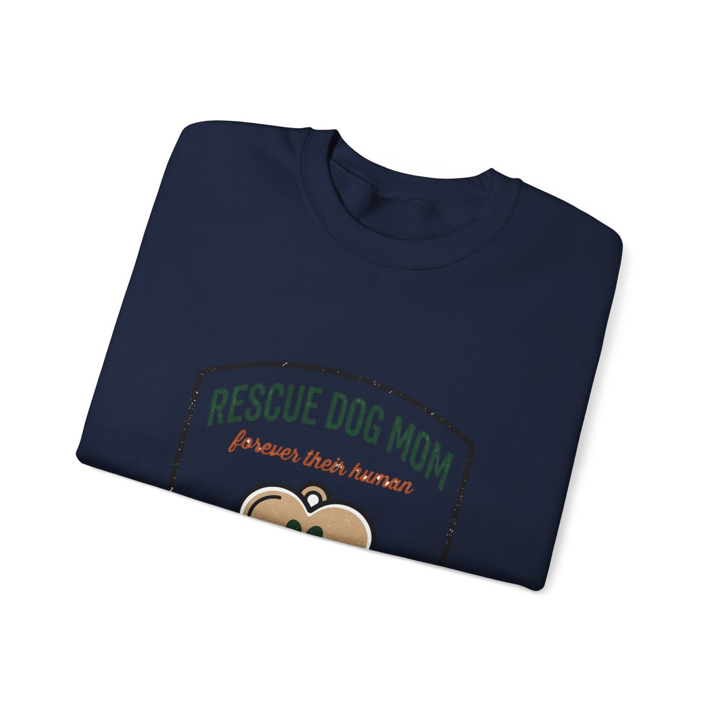 Rescue Dog Mom Crewneck Sweatshirt | rescue pride, fur baby