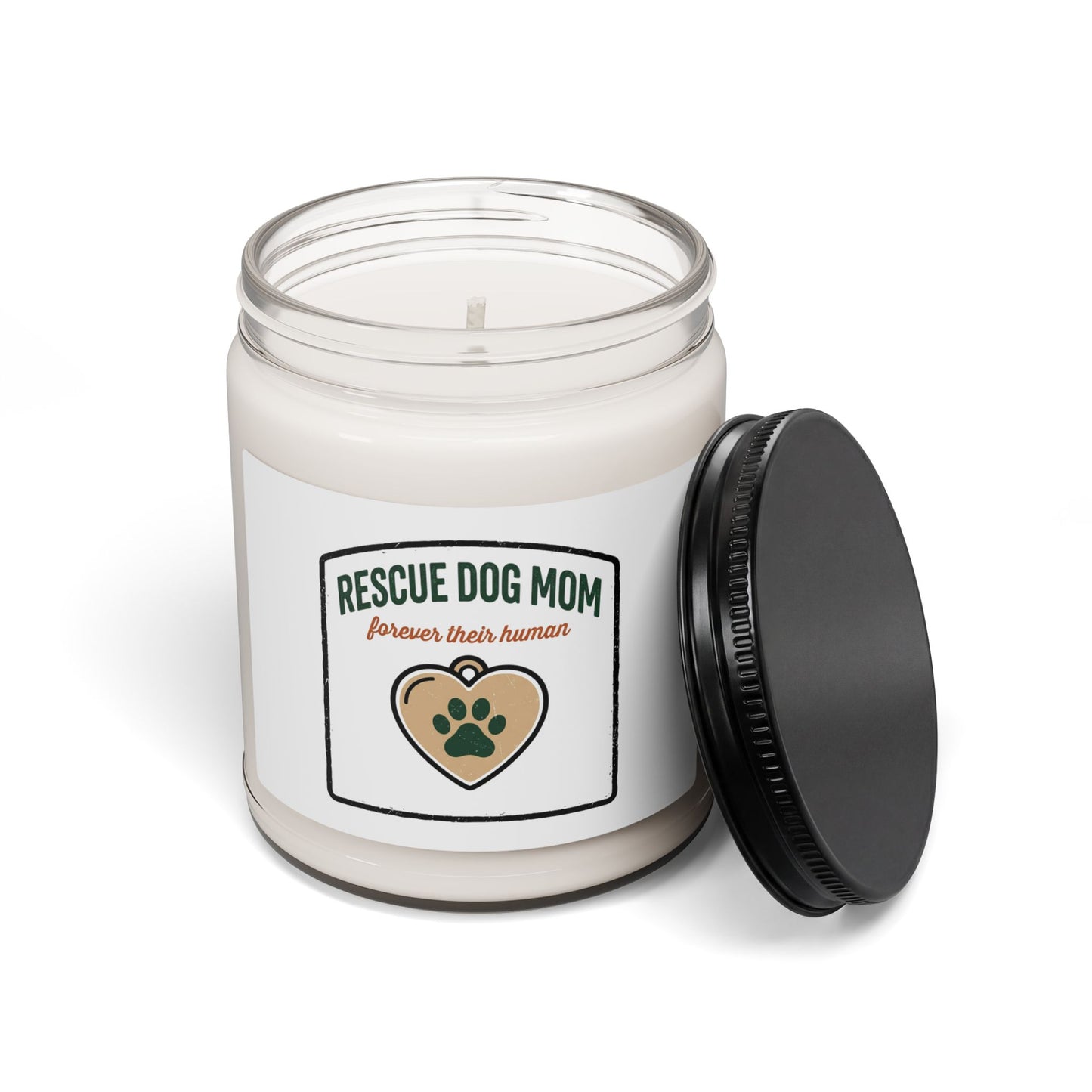 Rescue Dog Mom Soy Candle, rescue pride, fur baby memorial