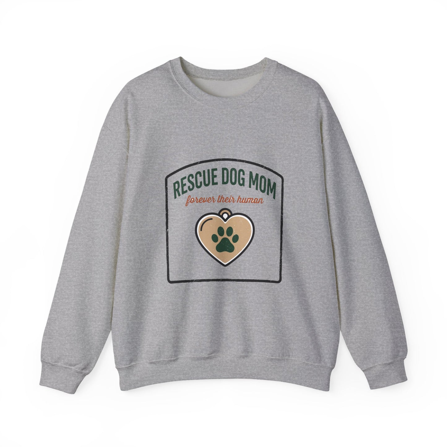 Rescue Dog Mom Crewneck Sweatshirt | rescue pride, fur baby