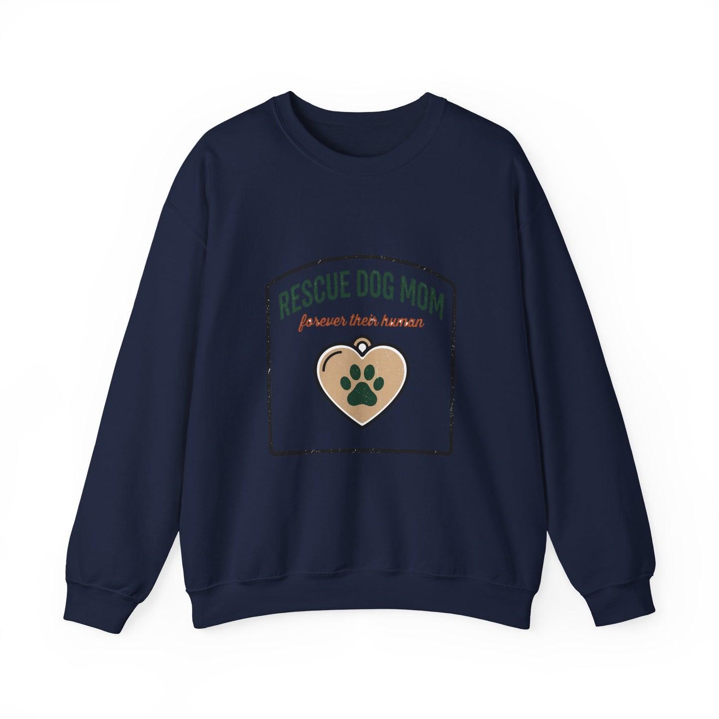 Rescue Dog Mom Crewneck Sweatshirt | rescue pride, fur baby
