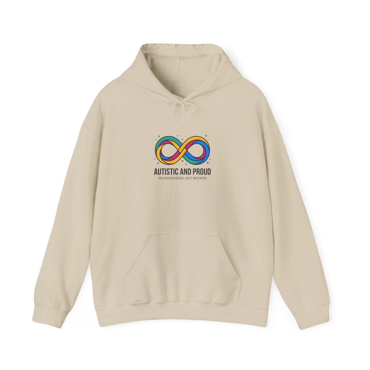 Autistic and Proud Infinity Logo Hoodie | neurodiversity, affirming