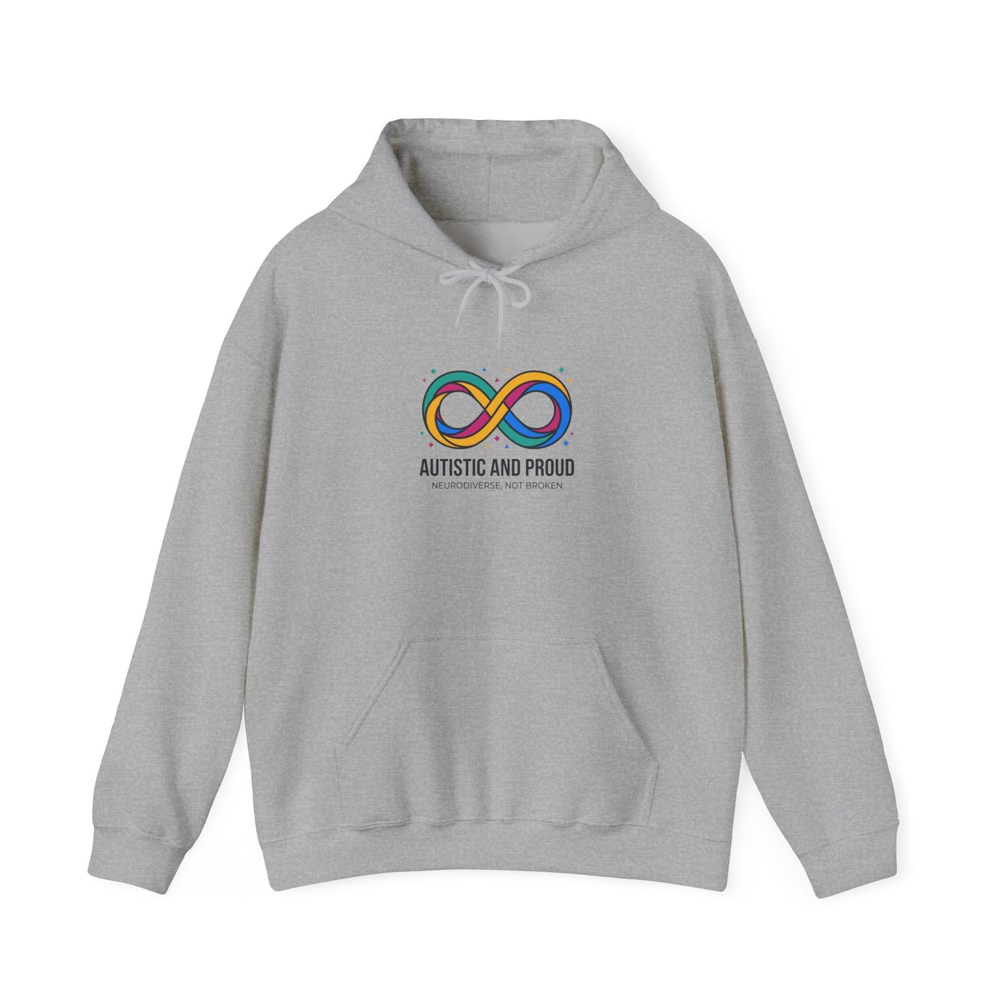 Autistic and Proud Infinity Logo Hoodie | neurodiversity, affirming