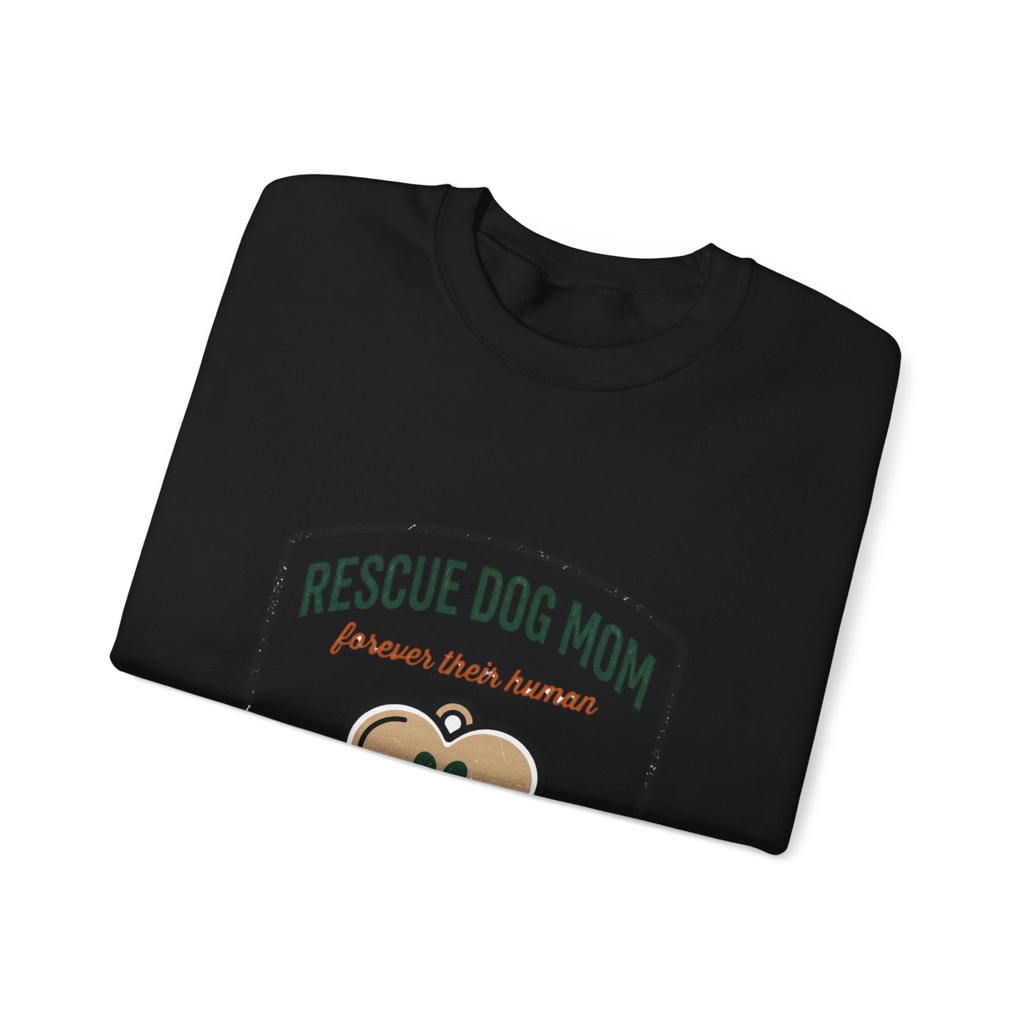 Rescue Dog Mom Crewneck Sweatshirt | rescue pride, fur baby