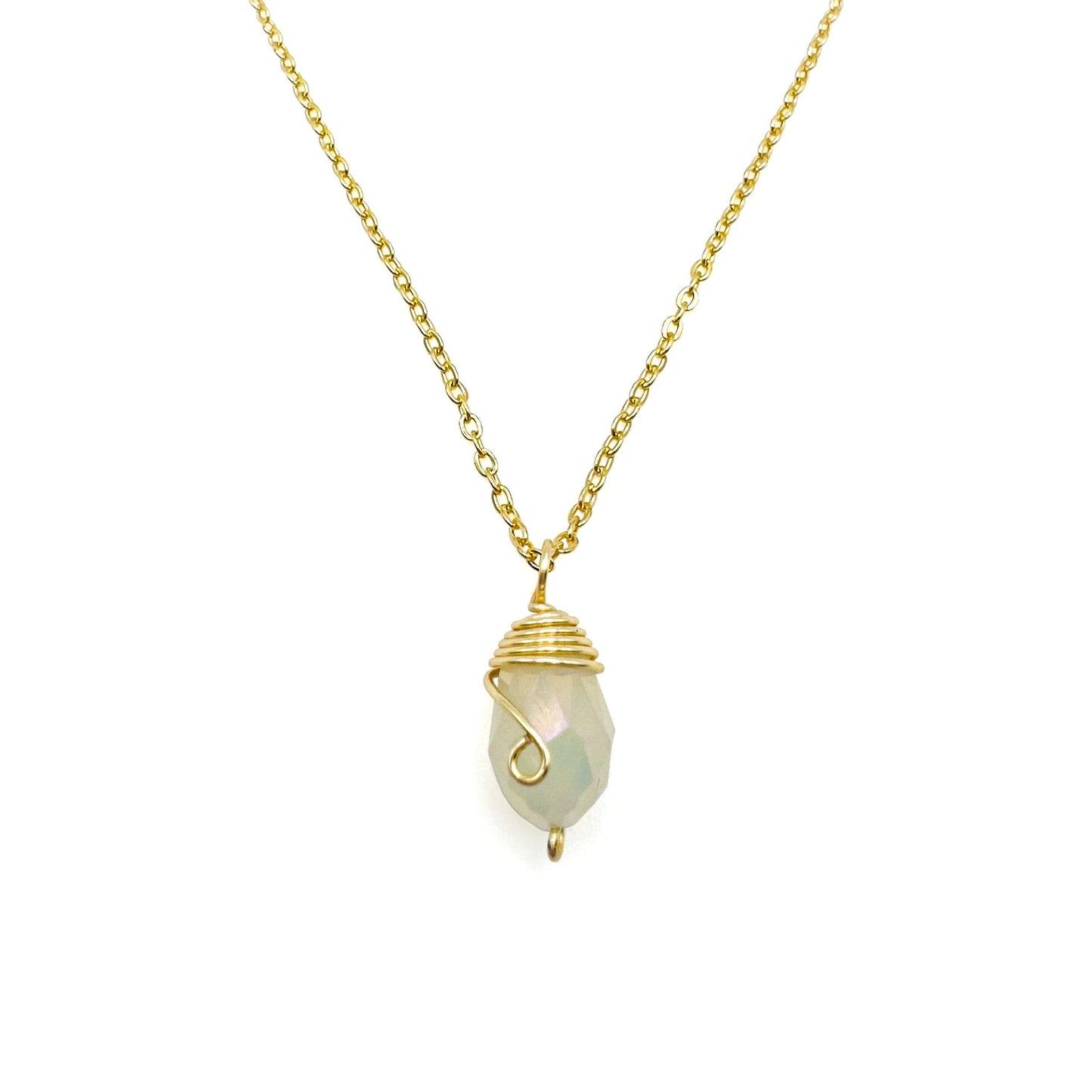 Gold Birthstone necklace