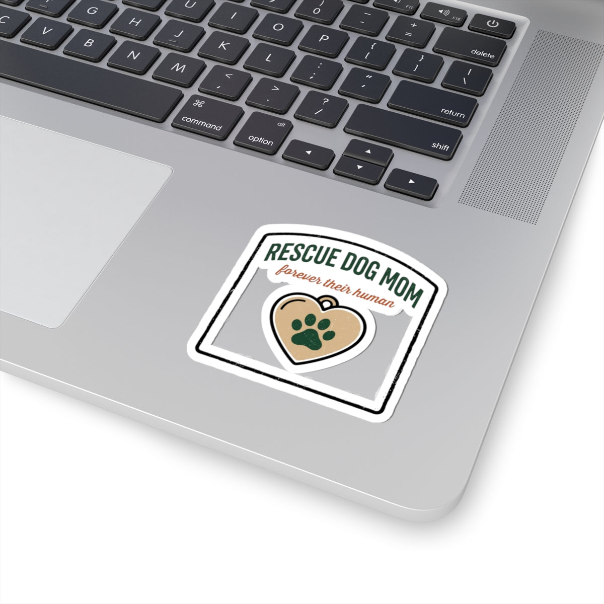 Rescue Dog Mom Sticker | rescue pride, fur baby decal